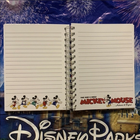 New Disney Mickey Mouse Spiral Notebook Journal - Picture 3 of 4